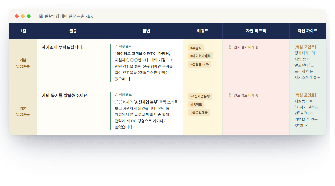 나만의 답변 작성